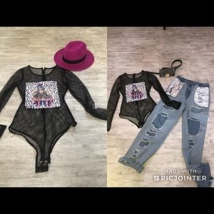 Body suit and jeans size small